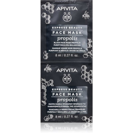 Set, Apivita, Propolis, Cleansing & Purifying, Mud Mask, For Face, 2 pcs, 8 ml - Feel You