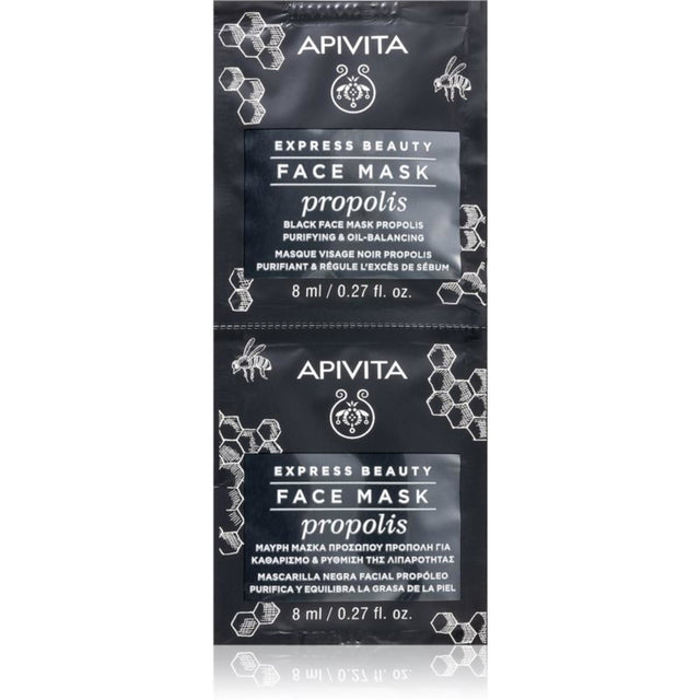 Set, Apivita, Propolis, Cleansing & Purifying, Mud Mask, For Face, 2 pcs, 8 ml - Feel You
