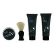 Set Aubusson: Cruiser, Eliminates Impurities, Cleansing Cream, 100 ml + Cruiser, Calming, After-Shave Balm, 100 ml + Cruiser, Shaving Soap, 60 g + Cruiser, Wooden, Face Shaving Brush, Black - Feel You
