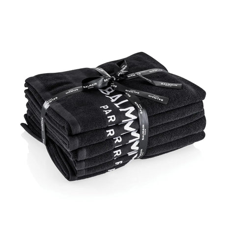 Set, Balmain, Black Bleach Proof Salon, Salon Textile Towel, 6 pcs - Feel You