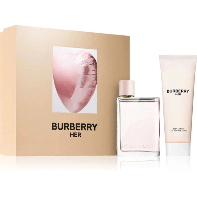 Set Burberry: Her, Eau De Parfum, For Women, 50 ml + Her, Moisturizing, Body Lotion, 75 ml - Feel You