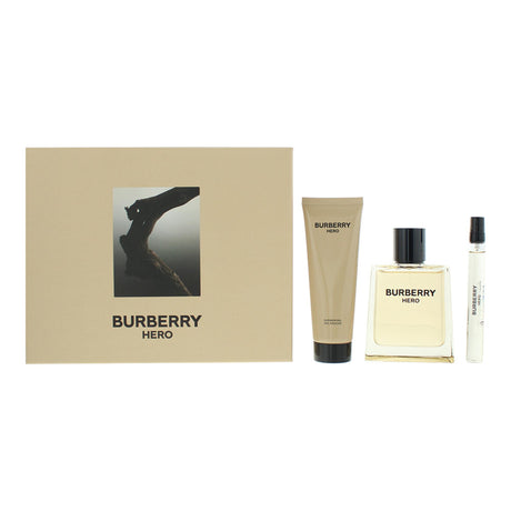 Set Burberry: Hero, Eau De Toilette, For Men, 100 ml + Hero, Eau De Toilette, For Men, 10 ml + Hero, Shower Gel, For All Skin Types, 75 ml - Feel You
