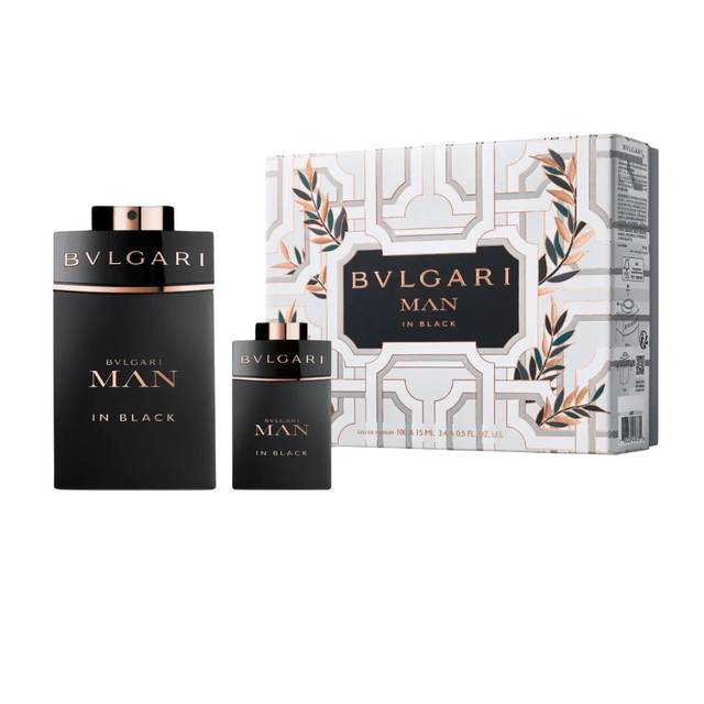 Set Bvlgari: Man In Black, Eau De Parfum, For Men, 100 ml + Man In Black, Eau De Parfum, For Men, 15 ml *Miniature - Feel You