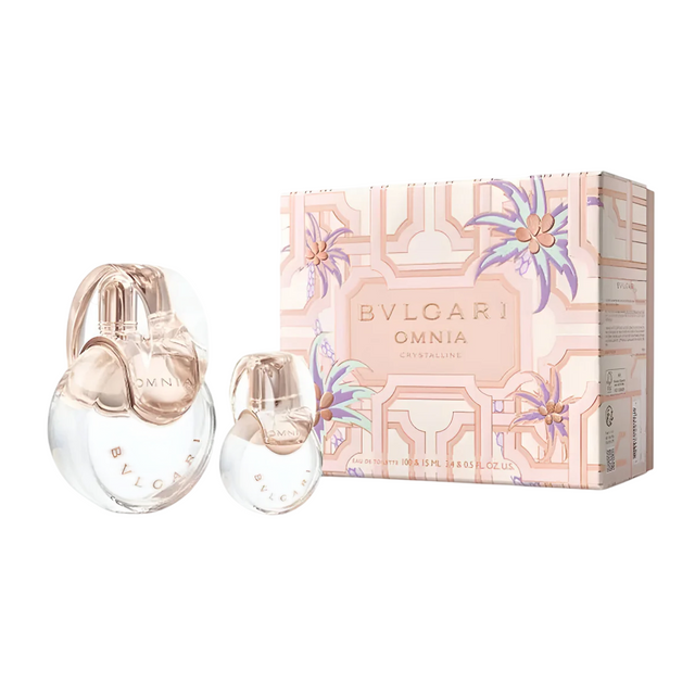 Set Bvlgari: Omnia Crystalline, Eau De Toilette, For Women, 100 ml + Omnia Crystalline, Eau De Toilette, For Women, 15 ml *Miniature - Feel You