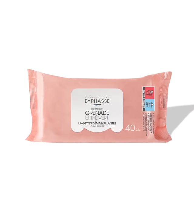 Set, Byphasse, Byphasse, Makeup Remover Wipes, 40 pcs - Feel You