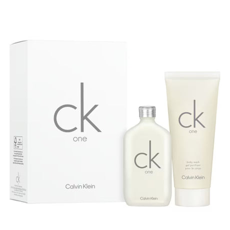 Set Calvin Klein: CK One, Eau De Toilette, Unisex, 50 ml + CK One, Body Wash, For Hair & Body, 100 ml - Feel You