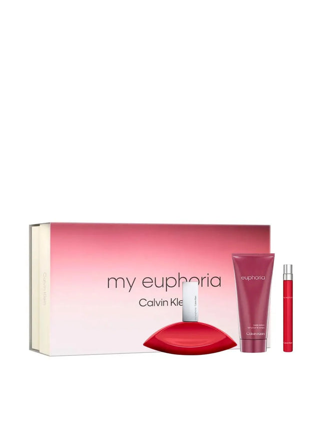 Set Calvin Klein: My Euphoria, Eau De Parfum, For Women, 100 ml + My Euphoria, Eau De Parfum, For Women, 10 ml + My Euphoria, Hydrating, Body Lotion, 100 ml - Feel You
