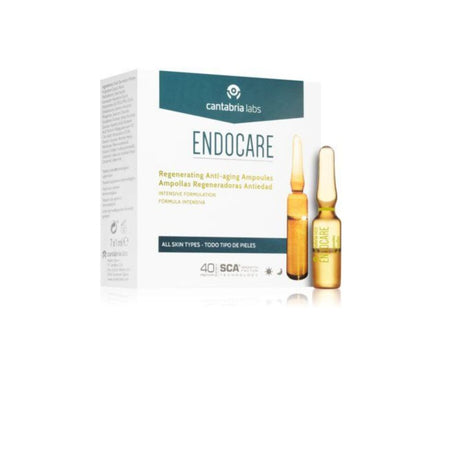 Set, Cantabria Labs, Endocare, Regenerating, Ampoules Treatment Serum, For Face, For Women, 7 pcs, 1 ml - Feel You