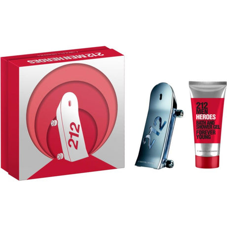 Set Carolina Herrera: 212 Heroes, Eau De Toilette, For Men, 90 ml + 212 Heroes, Shower Gel, For All Skin Types, 100 ml - Feel You