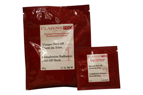 Set Clarins: Pro Complexion Radiance, Bright, Peel-Off Mask, Evening, Face, 20 pcs, 5.2 g + Pro Complexion Radiance, Bright, Peel-Off Mask, Evening, Face, 20 pcs, 90 g - Feel You