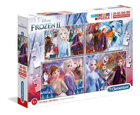 Set, Clementoni, Supercolor, Frozen 2, Puzzle, 21411, For Girls, 3+ years, 4 pcs - Feel You
