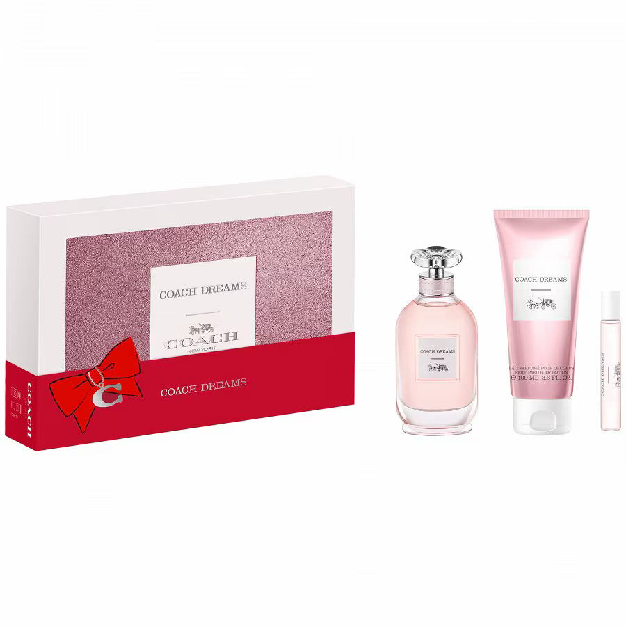 Set Coach: Dreams, Eau De Parfum, For Women, 90 ml + Dreams, Eau De Parfum, For Women, 10 ml + Dreams, Body Lotion, All Over The Body, 100 ml - Feel You