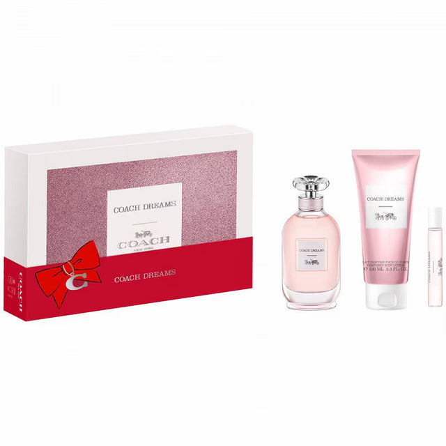 Set Coach: Dreams, Eau De Parfum, For Women, 90 ml + Dreams, Eau De Parfum, For Women, 10 ml + Dreams, Body Lotion, All Over The Body, 100 ml - Feel You
