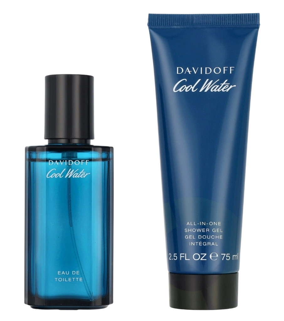 Set Davidoff: Cool Water, Eau De Toilette, For Men, 40 ml + Cool Water, Shower Gel, 75 ml - Feel You