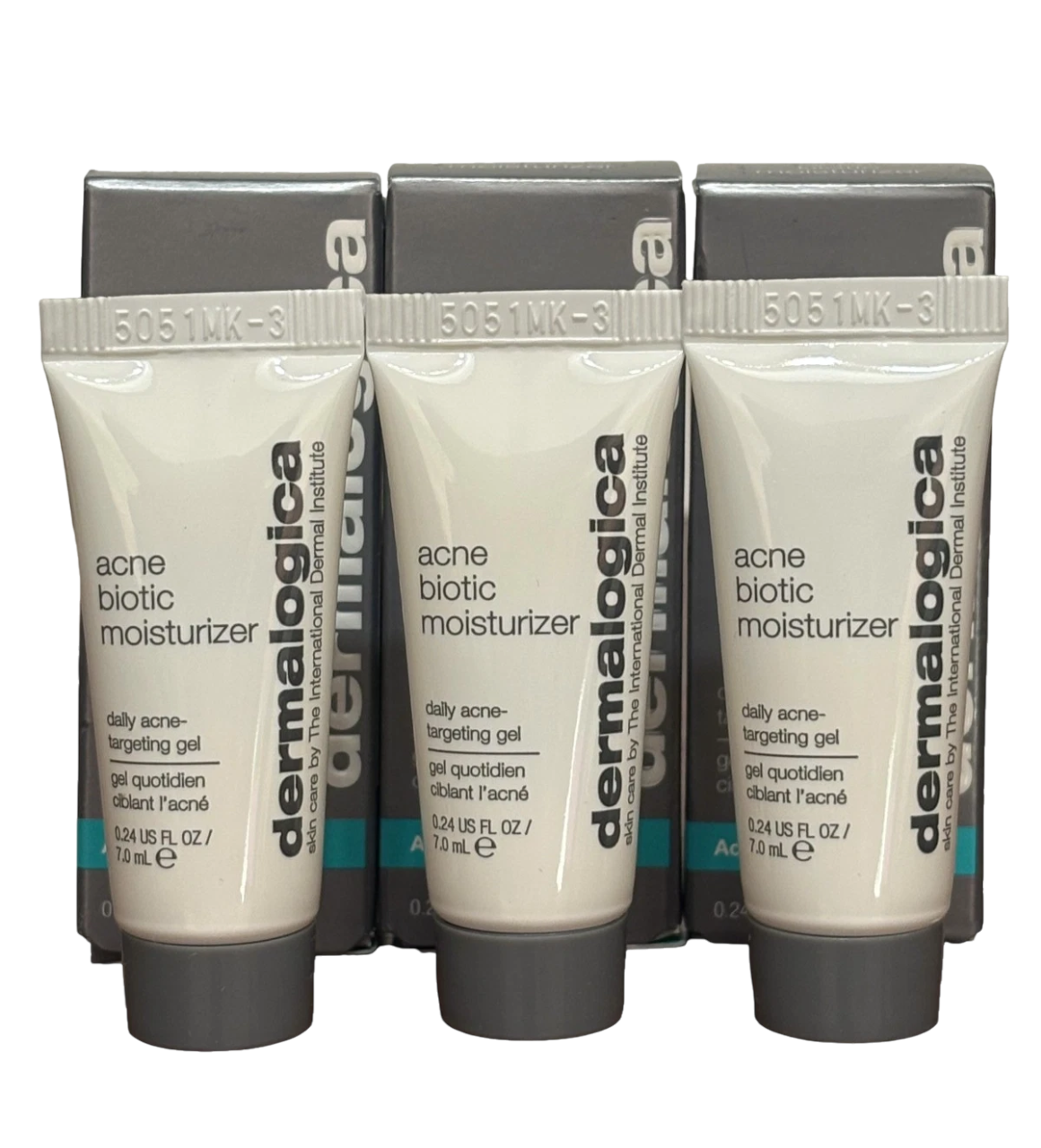 Set, Dermalogica, Acne Biotic, Anti-Acne, Local Treatment Gel, For Acne Prone Skin, For Face, 3 pcs, 7 ml - Feel You