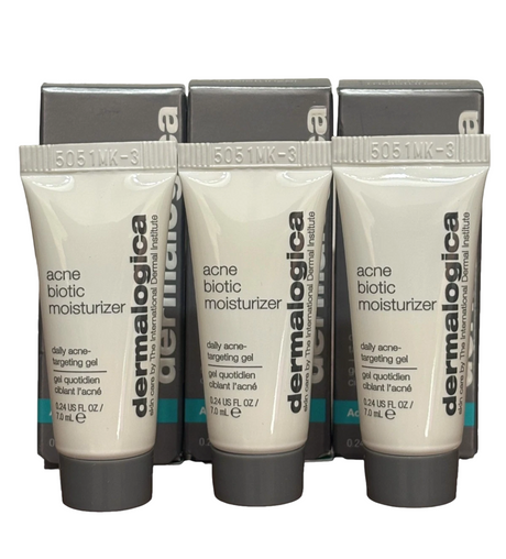 Set, Dermalogica, Acne Biotic, Anti-Acne, Local Treatment Gel, For Acne Prone Skin, For Face, 3 pcs, 7 ml - Feel You