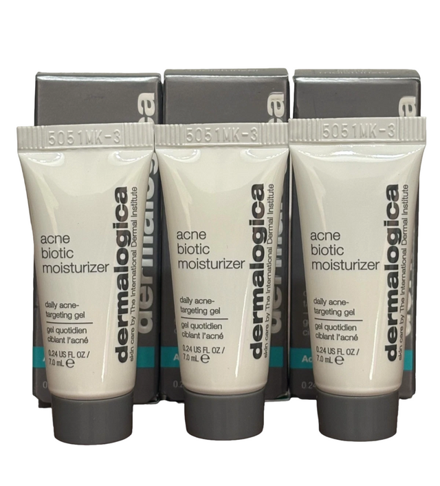 Set, Dermalogica, Acne Biotic, Anti-Acne, Local Treatment Gel, For Acne Prone Skin, For Face, 3 pcs, 7 ml - Feel You