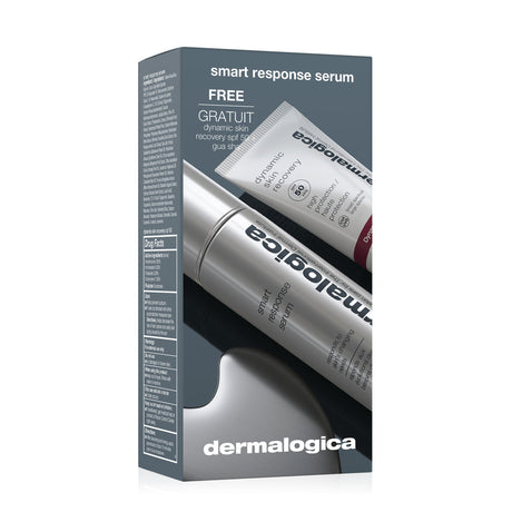 Set Dermalogica: Smart Response, Paraben-Free, Smoothes/Firms & Hydrates, Day, Serum, For Face, 30 ml + Dynamic Skin, Hydrating, Cream, For Face, SPF 50, 7 ml + Gua Sha , Lifting, Face Massage Stone - Feel You
