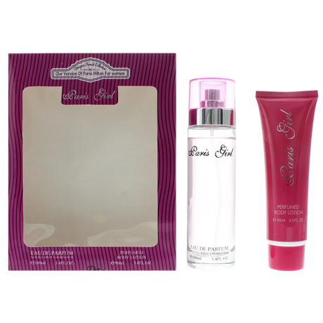 Set Designer French: Paris Girl, Eau De Parfum, For Women, 100 ml + Paris Girl, Hydrates, Body Lotion, 90 ml - Feel You