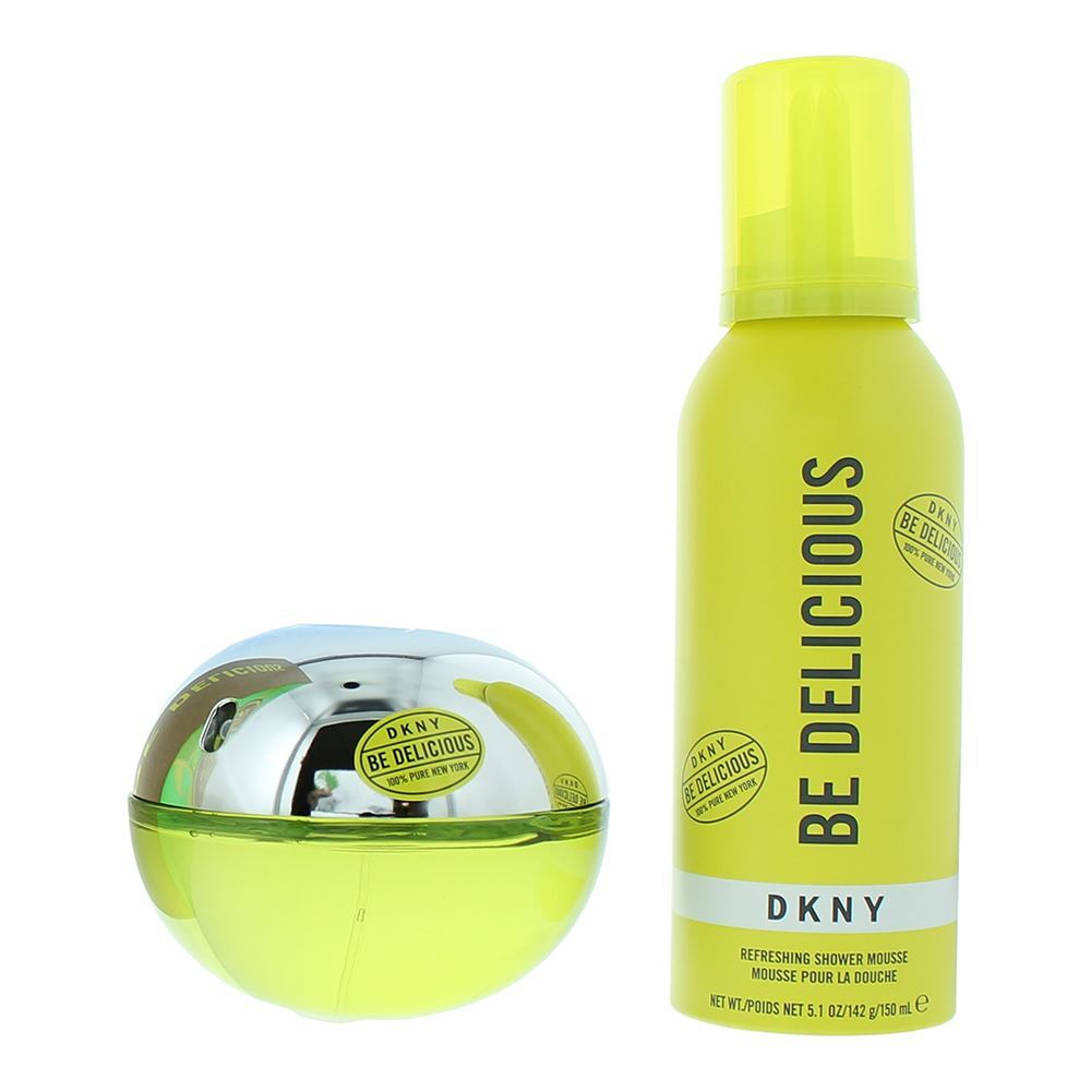 Set Dkny: Be Delicious, Eau De Parfum, For Women, 100 ml + Be Delicious, Cleansing, Shower Mousse, 150 ml - Feel You