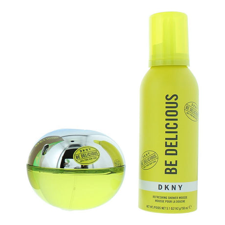 Set Dkny: Be Delicious, Eau De Parfum, For Women, 100 ml + Be Delicious, Cleansing, Shower Mousse, 150 ml - Feel You