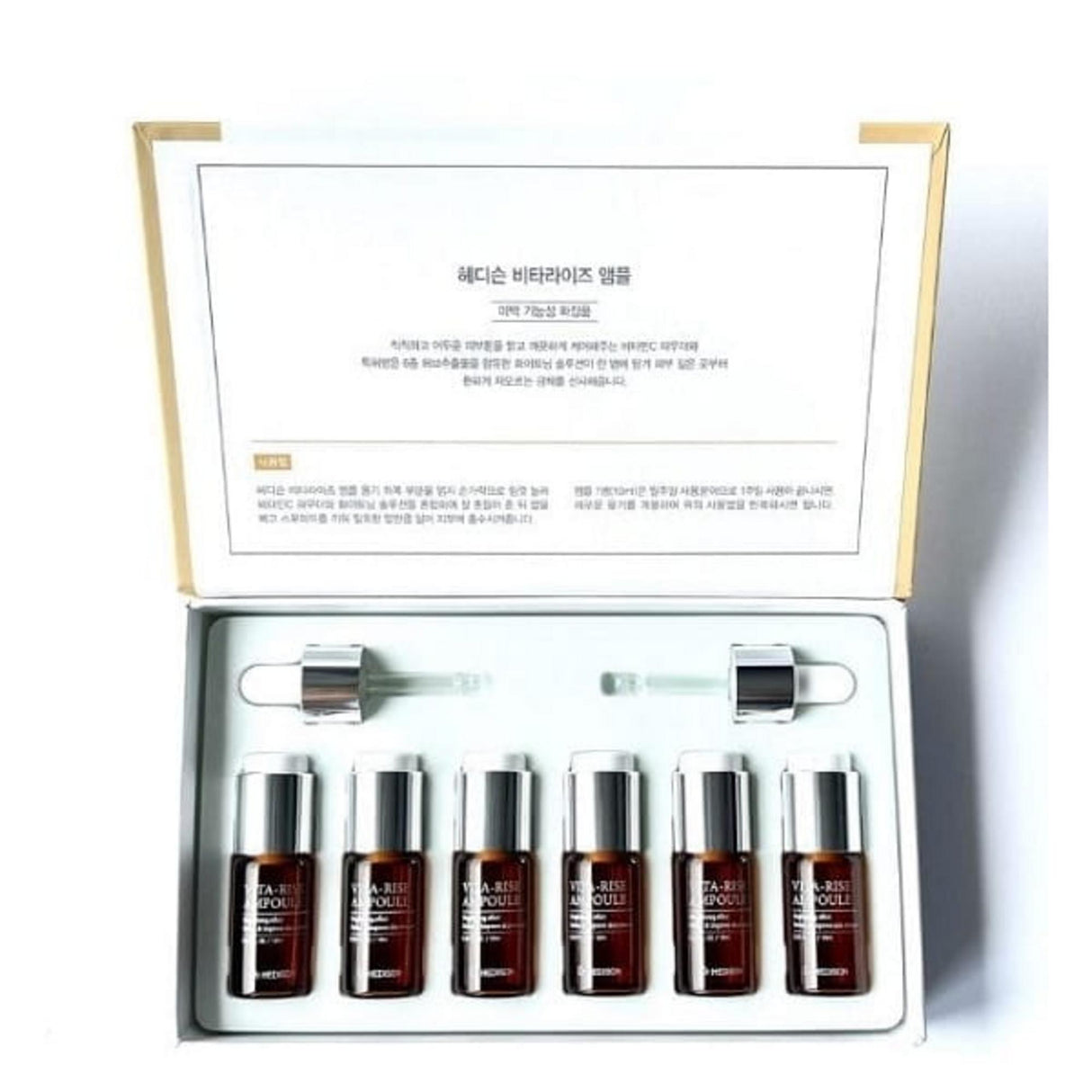 Set, Dr. Hedison, Vita Bright, Brightening, Ampoules Treatment Serum, Hyperpigmentation, For Face, Unisex, 6 pcs, 60 ml - Feel You