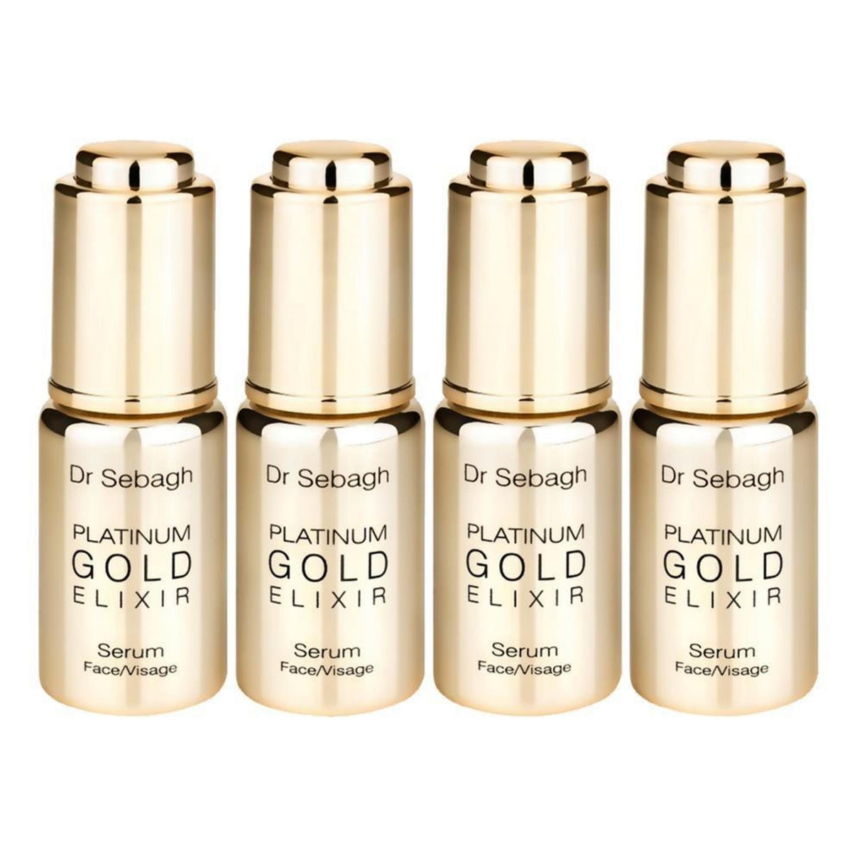 Set, Dr Sebagh, Platinum Gold, Anti-Aging, Day, Ampoules Treatment Serum, For Face, For Women, 4 pcs, 10 ml - Feel You