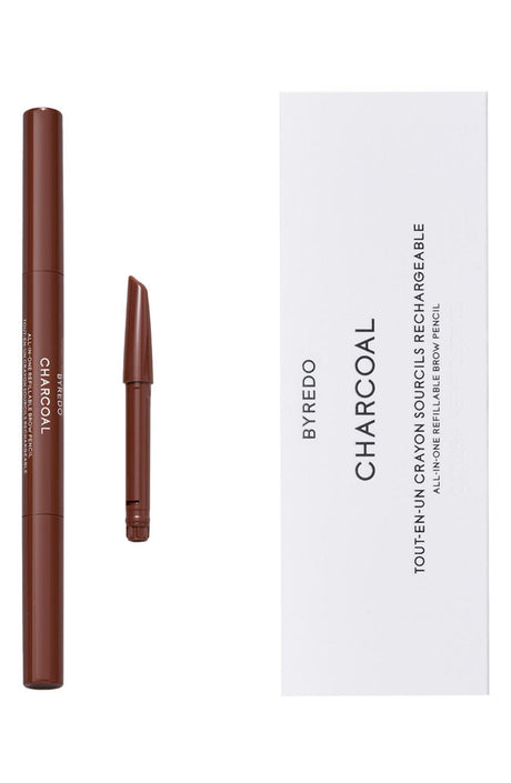 Set Duo, Byredo, All-In-One, Brow Pencil, Eyebrow Cream Pencil & Brush 2-In-1, 04, Charcoal, 2 pcs, 0.25 g - Feel You