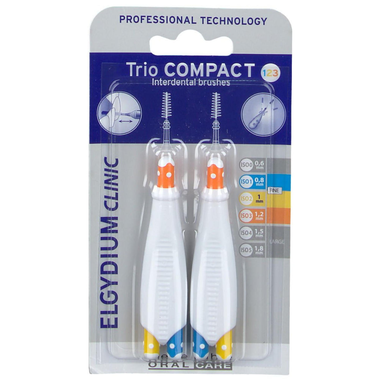 Set Duo, Elgydium, Interdental Brush, Multi-Color, 2 pcs - Feel You