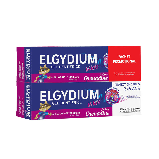 Set Duo, Elgydium, Junior, Paraben-Free, Protection, Toothpaste, 2 pcs, 50 ml - Feel You