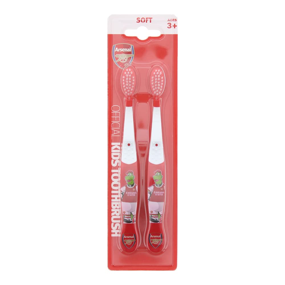 Set Duo, Epl, Arsenal, Toothbrush, Red, 2 pcs - Feel You