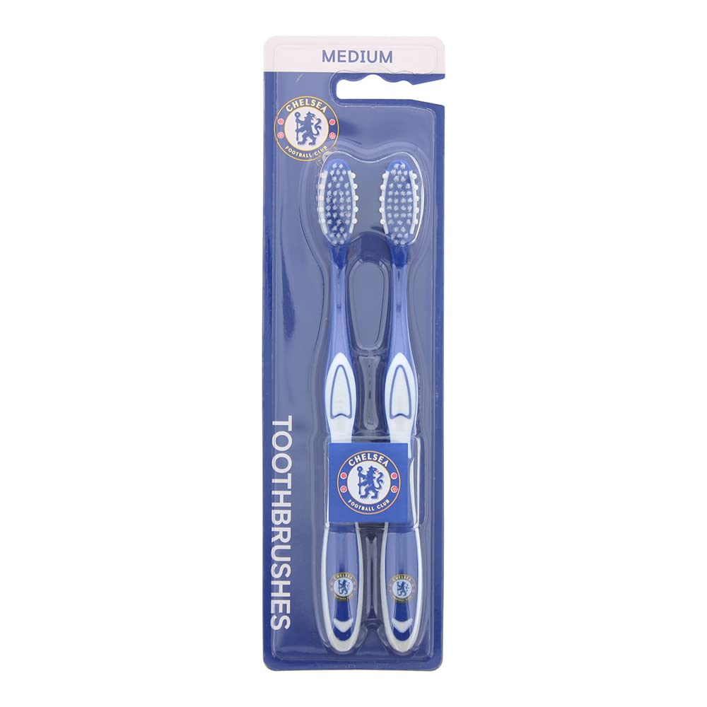 Set Duo, Epl, Chealsea, Toothbrush, Blue and White, 2 pcs - Feel You
