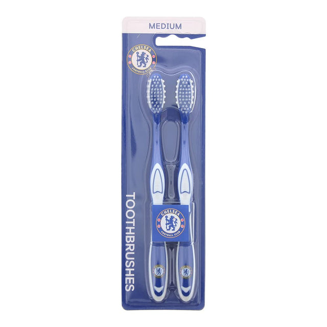 Set Duo, Epl, Chealsea, Toothbrush, Blue and White, 2 pcs - Feel You