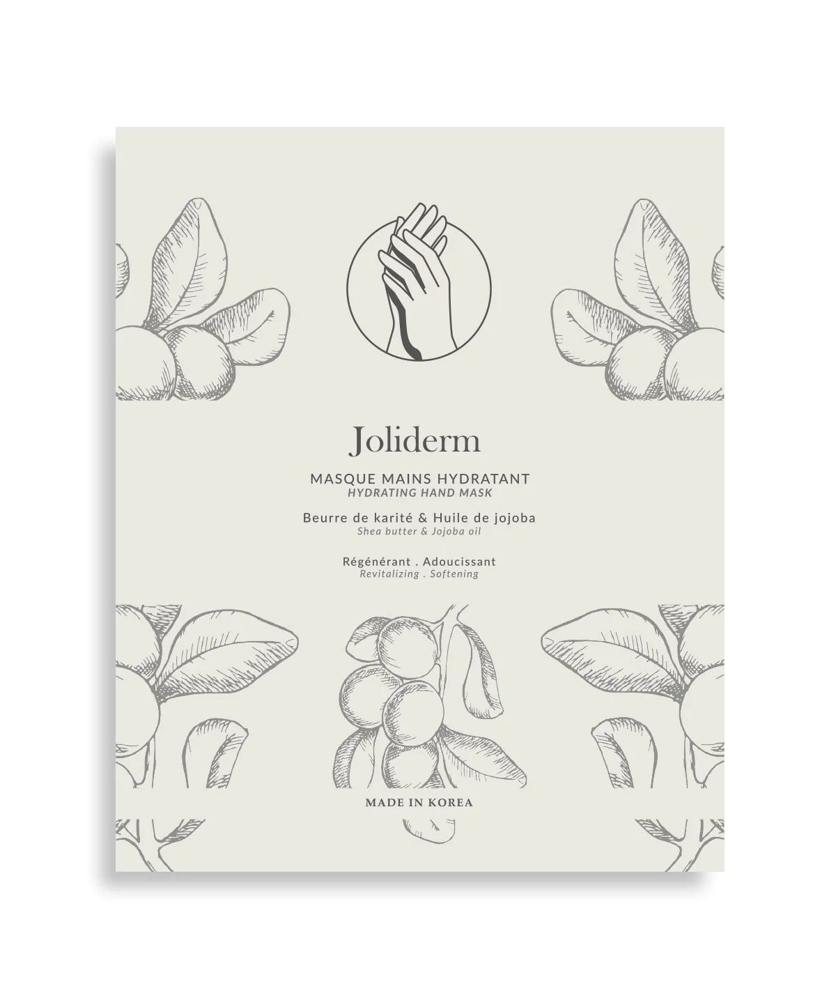 Set Duo, Joliderm, Joliderm, Shea Butter And Coconut Oil, Hydrating & Softening, Hand Sheet Mask, 2 pcs, 2 - Feel You