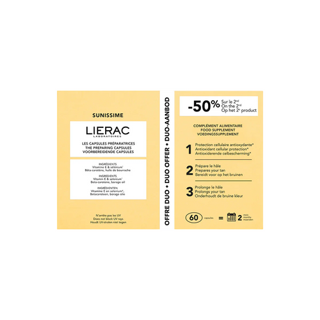 Set Duo, Lierac, Sunissime, Enhance & Prolong Tan, Capsules, 60 pcs - Feel You