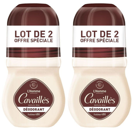 Set Duo, Roge Cavailles, L'Homme, 48h Protection, Deodorant Roll-On, For Men, 2 pcs, 50 ml - Feel You