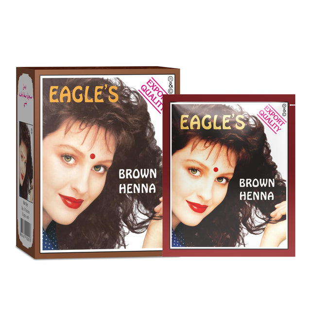 Set, Eagles, Henna Hair Color, Permanent Hair Dye,  Dark Brown, 6 pcs, 10 g - Feel You