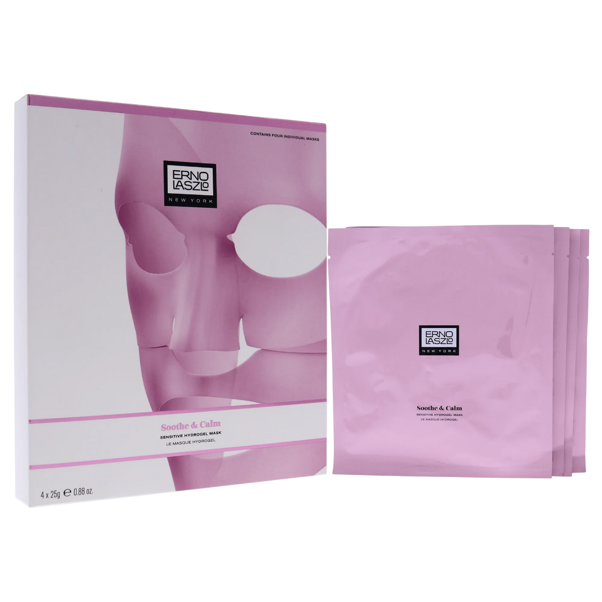 Set, Erno Laszlo, Sensitive Hydrogel, Retinol, Soothing & Calming, Sheet Mask, Face, 4 pcs, 25 g - Feel You