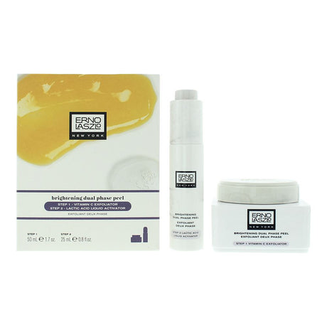 Set Erno Laszlo: Step 1, Polylactic Acid, Exfoliating Cream, 25 ml + Step 2, Lactic Acid, Gently Polishes Away Dullness, Serum, For Face, 25 ml - Feel You