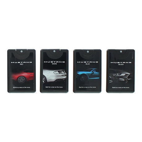 Set Ford: Mustang White, Eau De Toilette, For Men, 20 ml + Mustang Red, Eau De Toilette, For Men, 20 ml + Mustang Black, Eau De Toilette, For Men, 20 ml + Mustang Blue, Eau De Toilette, For Men, 20 ml - Feel You