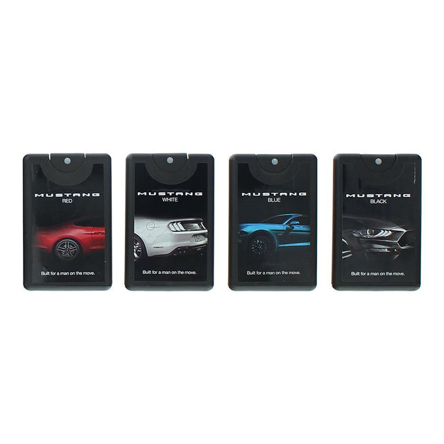 Set Ford: Mustang White, Eau De Toilette, For Men, 20 ml + Mustang Red, Eau De Toilette, For Men, 20 ml + Mustang Black, Eau De Toilette, For Men, 20 ml + Mustang Blue, Eau De Toilette, For Men, 20 ml - Feel You