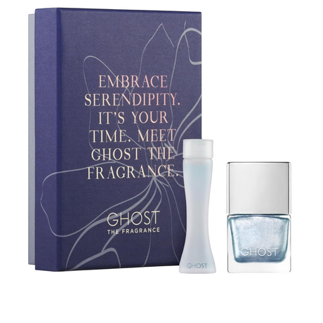Set Ghost: The Fragrance, Eau De Toilette, For Women, 5 ml + Ghost, Nail Polish, Metallic Blue, 10 ml - Feel You