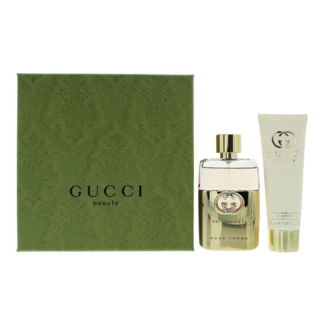Set Gucci: Guilty, Eau De Parfum, For Women, 50 ml + Guilty, Moisturizing, Body Lotion, 50 ml - Feel You
