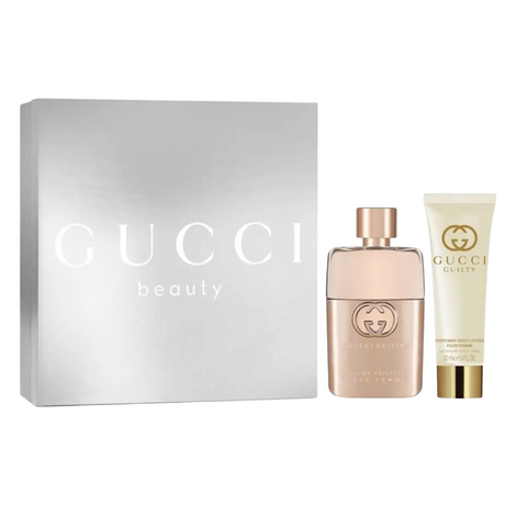 Set Gucci: Guilty Pour Femme, Eau De Toilette, For Women, 50 ml + Guilty, Moisturizing, Body Lotion, 50 ml - Feel You