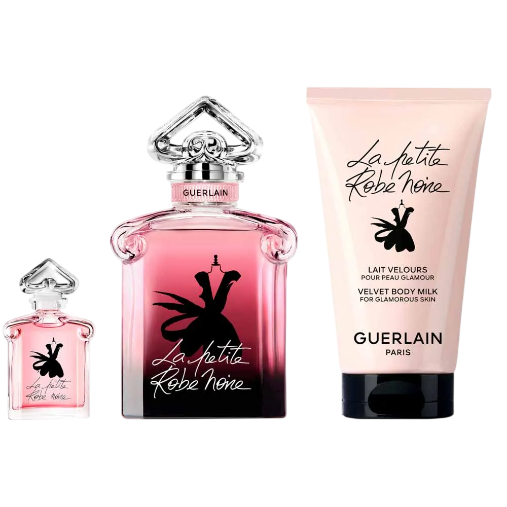 Set Guerlain: La Petite Robe Noire Intense, Eau De Parfum, For Women, 50 ml + La Petite Robe Noire Intense, Eau De Parfum, For Women, 5 ml + La Petite Robe Noire Intense, Hydrating, Body Lotion, 75 ml - Feel You