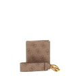 Set, Guess, Vezzola, Textile Wallet, With 4G logo Keychain, GBOX SM BFLD W/CP&KRN, Beige, For Men - Feel You
