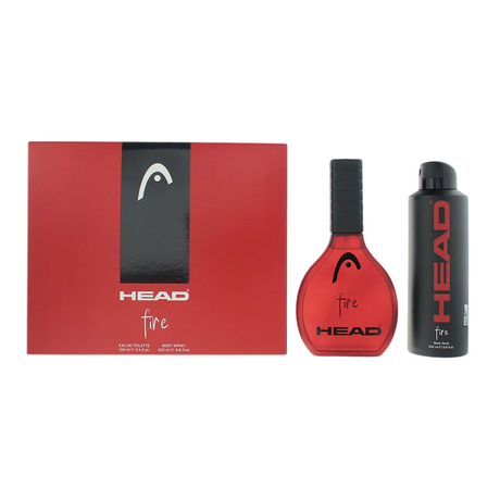 Set Head: Fire, Eau De Toilette, For Men, 100 ml + Fire, Deodorant Spray, For Men, 200 ml - Feel You