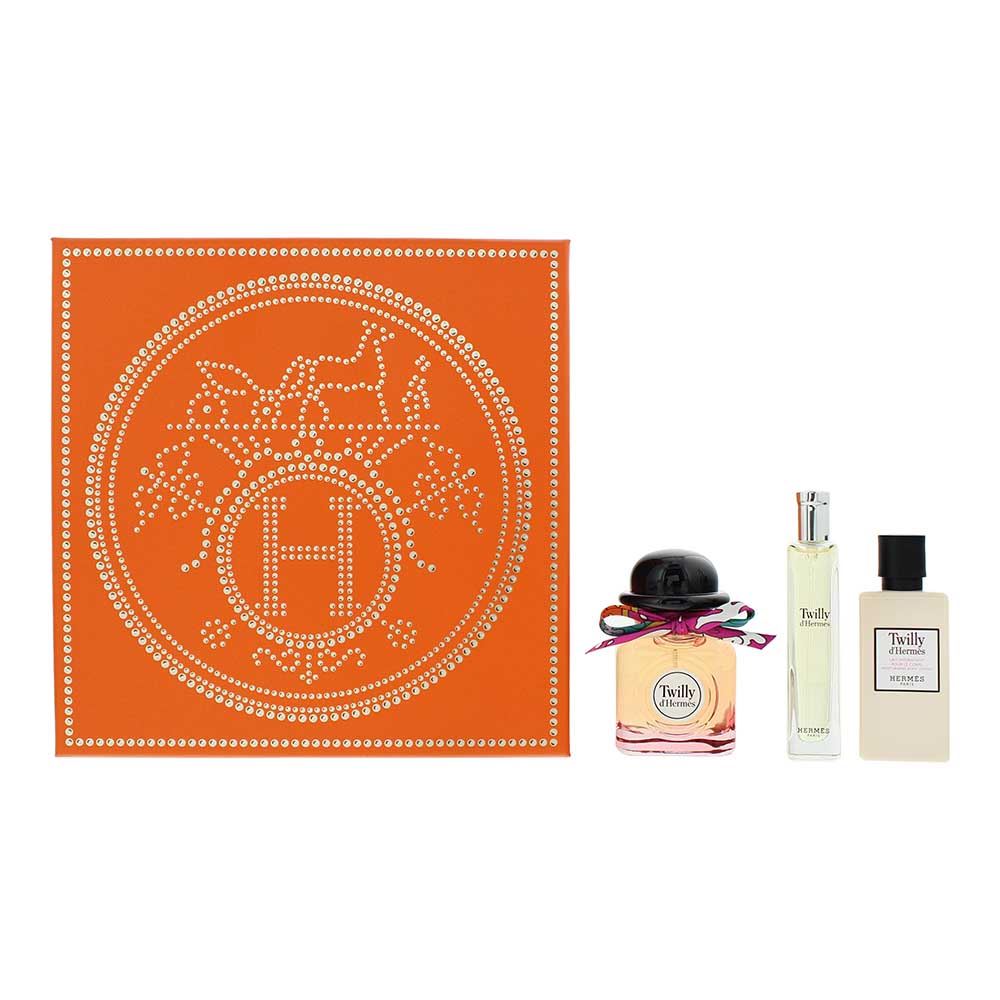 Set Hermes: Tutti Twilly D'hermes, Eau De Parfum, For Women, 85 ml + Tutti Twilly D'hermes, Eau De Parfum, For Women, 15 ml + Tutti Twilly D'hermes, Body Lotion, Body, 80 ml - Feel You