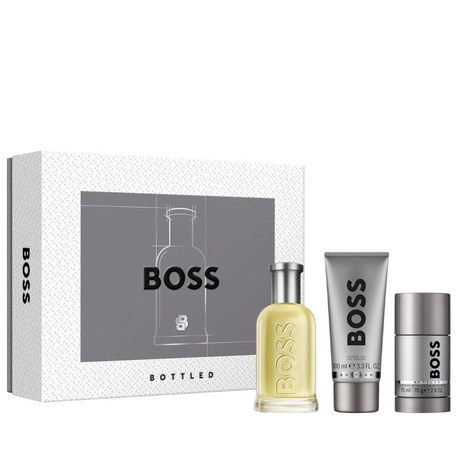 Set Hugo Boss: Boss Bottled, Eau De Toilette, For Men, 100 ml + Boss Bottled, Cleansing, Shower Gel, For All Skin Types, 100 ml + Boss Bottled, Anti-Perspirant, Deodorant Stick, For Men, 75 ml - Feel You