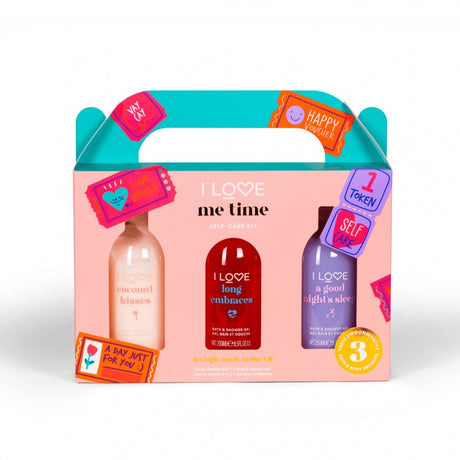 Set I Love: Long Embraces, Hydrating, Shower Gel, For All Skin Types, 250 ml + Coconut Kisses, Hydrating, Shower Gel, For All Skin Types, 250 ml + A Good Night's Sleep, Hydrating, Shower Gel, For All Skin Types, 250 ml - Feel You